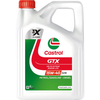 Castrol GTX A3/B3 15W-40 Motorolje Dunk 4 l