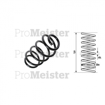 Mekster Spiralfjær, Foran, Skruefjær , 78179-L1