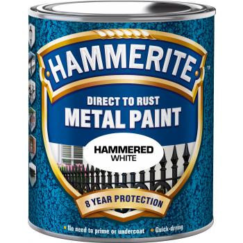 Hammerite Hammerite lakk - Hammered Gråhvit 750 ml - Rustmaling/Metallisk
