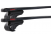 MontBlanc Activa Steel 230170 - Komplett lastbærer til Hevet skinne 125 cm - Svart 2-pack